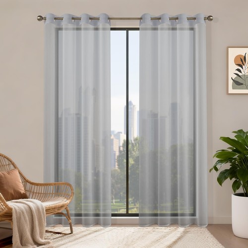 Voile gardinen 2er set - gardinen,