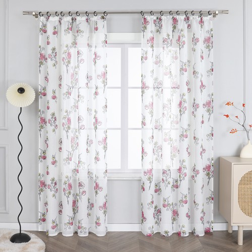1er gardinen stores blumen - stores,