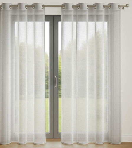 Gardine uni mit ösen 140 - uni,