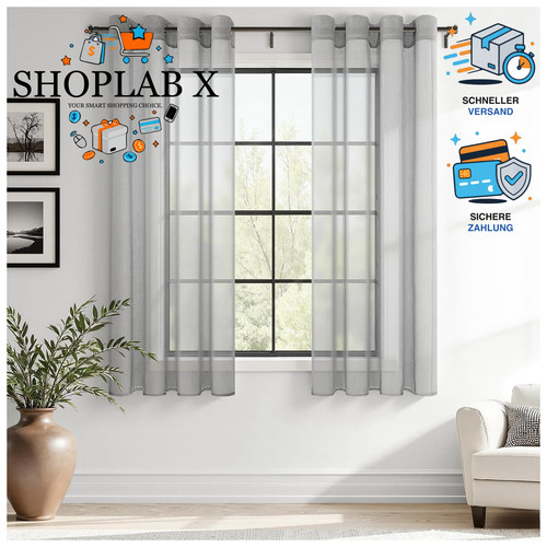 Voile gardinen vorhang - voile,